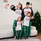 thumbnail image 1 of Pantalones de manga larga con contraste de color y estampado de letras navideñas para hermanas nuevas, ropa para bebés y niños, ropa para adultos, ropa para padres e hijos, 1 of 5