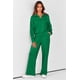 thumbnail image 2 of Conjunto de Chándal para Mujer PRETTYGARDEN con Media Cremallera Verde XL, 2 of 7