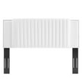 thumbnail image 2 of Felicity Channel Tufted Performance Velvet Twin Headboard, White, 2 of 7