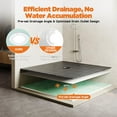 thumbnail image 5 of Jocisland Shower Curb Kit with Complete Shower Kit- Tray, Curb, Membrane, Seals, Corners, Trowel & Level, 72" x 72" Tray, Center Outlet Position, 5 of 9