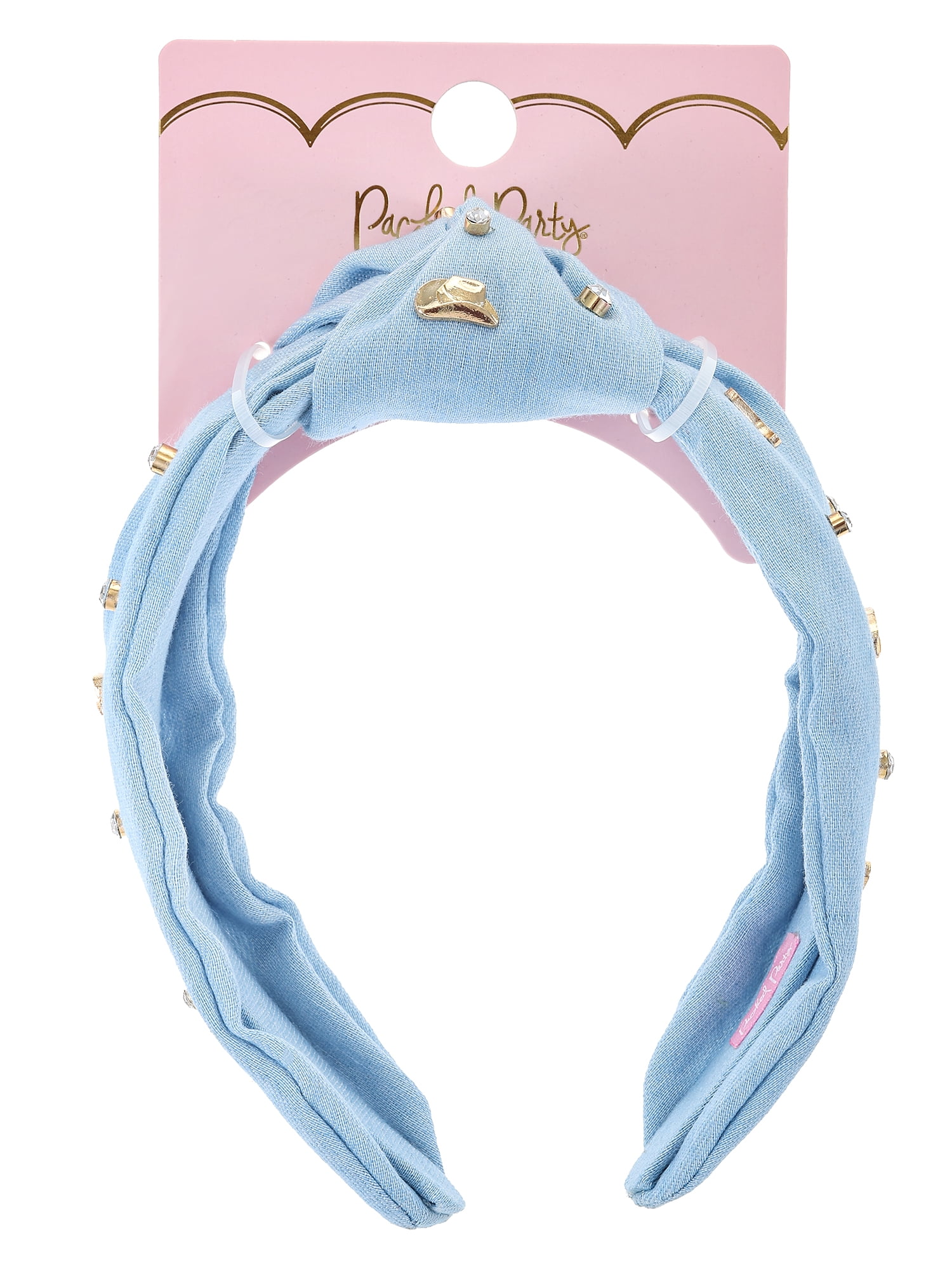 Packed Party Western Denim Headband, 1 Piece
