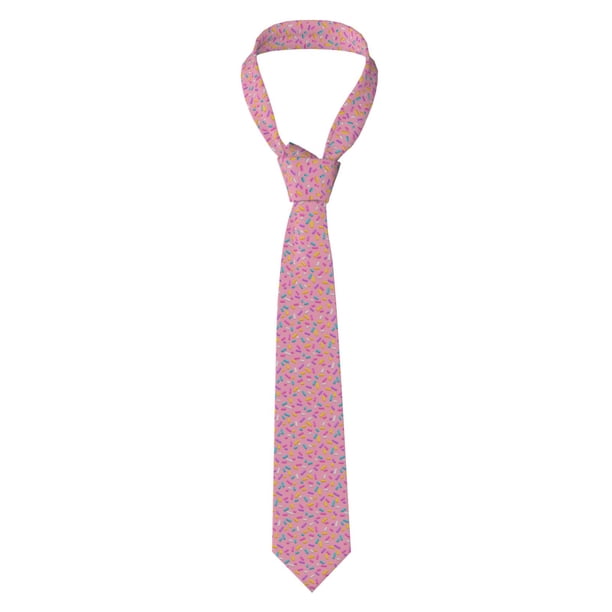 Fotbe Donut Corbata Clásica para Hombre con Estampado – Corbata de Seda Jacquard Tejida, para Negocios, Bodas y Eventos Formales