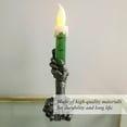 thumbnail image 2 of Halloween Skeleton Hand LED Flame Light Skull Candle Holder Party Decoration, 2 of 3