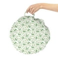 thumbnail image 2 of Leaf Round Floor Cushion with Handle, Ivy Patterns with Tiny Green Leaves Branches Creme Contemporary Illustration, Decorative Pillow for Living Room & Dorms, 18" Round, Green Brown, by Ambesonne, 2 of 4