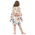 thumbnail image 7 of FORMRS Niños Bathrobe Unisex Hooded Robe Soft Plush Pajamas Sleepwear, Size 2-3T, White Mushroom, 7 of 7