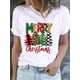 thumbnail image 1 of Camiseta de manga corta con estampado de corazón de amor de vino para mujer, ropa de Navidad, moda de Año Nuevo, Camisetas básicas, camisetas gráficas, 1 of 5