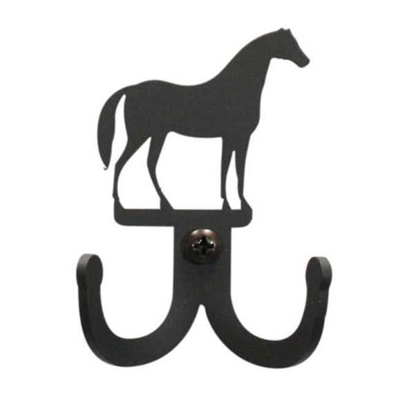 Village Wrought Iron WH-D-68 Horse Double Wall Hook