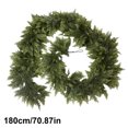 thumbnail image 2 of B Flocked Artificial Christmas Garland, Extra Full Pine Greenery Strand For Mantel Tree Staircase, White Snow Effect Festive Decor, 2 of 9
