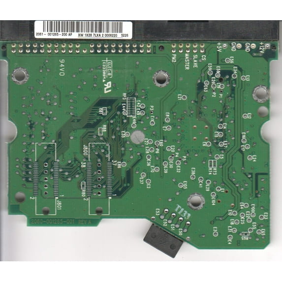 WD2500SB-01KBA0, 2061-001265-200 AF, WD IDE 3.5 PCB
