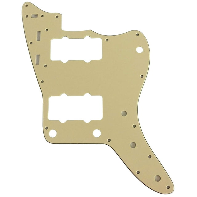 Garde-médiator de Guitare Électrique pour Garde-Boue Style US Jazzmaster (3 Couches Jaune Vintage)