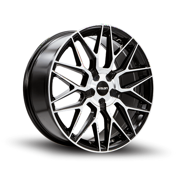 Kalon Blitz 203 20x8.5  38 Gloss Black Machined Face Wheel 5x108 5x115 (QTY 1)