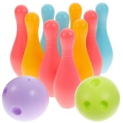 1 Set Kids Bowling Toys Plastic Gutterball Educational Funny Bowling Ball Toys for Children Toddlers (Random Color)