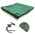 thumbnail image 5 of Dustproof protection Sandbox Cover Waterproof Sandbox Pool Cover green 200x200x20cm, 5 of 5