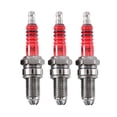 thumbnail image 1 of 3pcs D8TC 3 Electrode Spark Plug, Racing Spark Plug with 3 Electrode for CG 125 150 200cc CF250 Motorcycle Scooter ATV Quads, 1 of 5