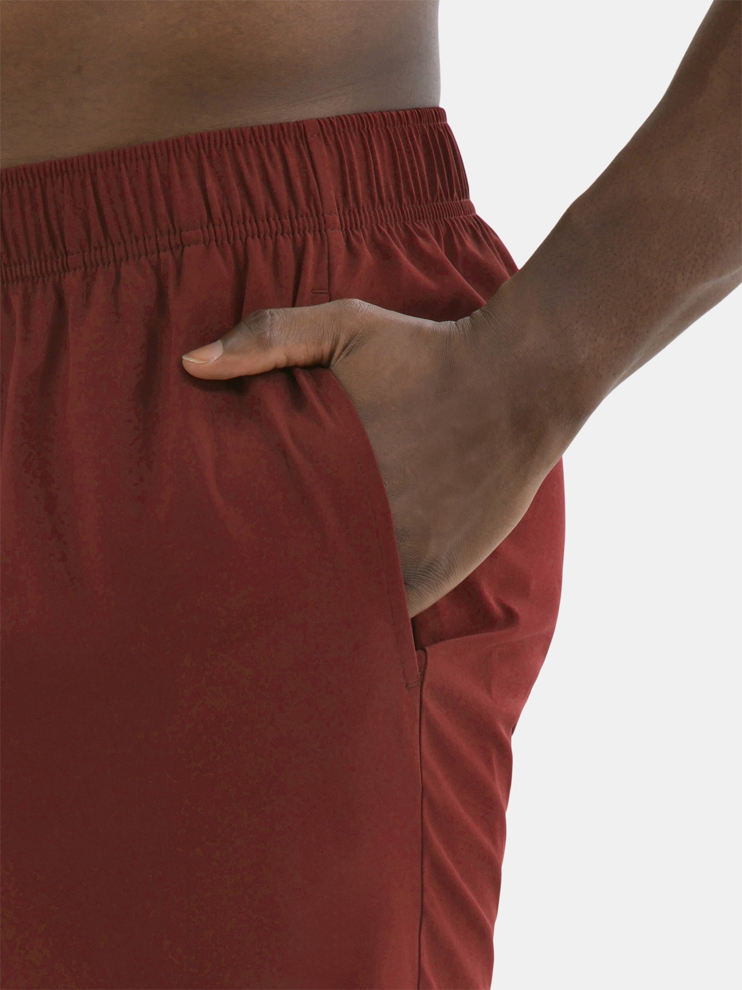 Athletic Works Men's and Big Men's Woven Running Shorts, 6" Inseams, Sizes XS-5XB