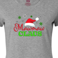 thumbnail image 4 of Inktastic Mawmaw Claus with Christmas Santa Hat and Snowflakes Women's T-Shirt, 4 of 5