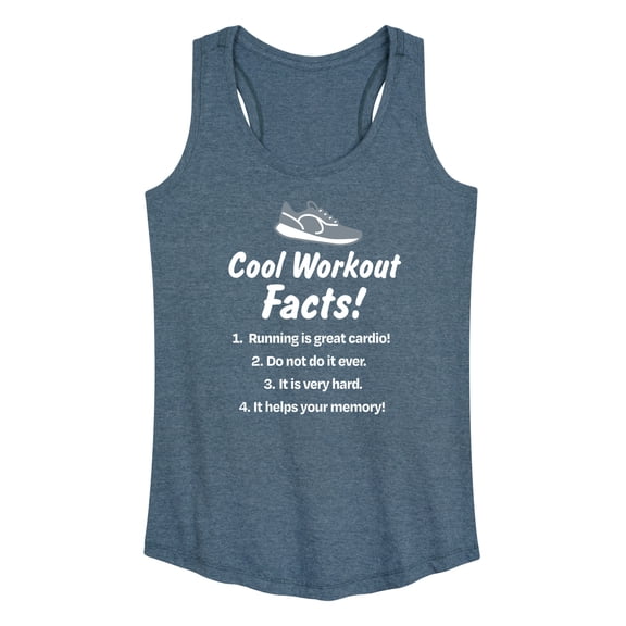 Instant Message - Workout Facts - Women's Racerback Tank Top