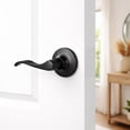 thumbnail image 2 of Design House Stratford Left-Hand Non-Turning One-Sided Dummy Door Lever, Matte Black, 2 of 7