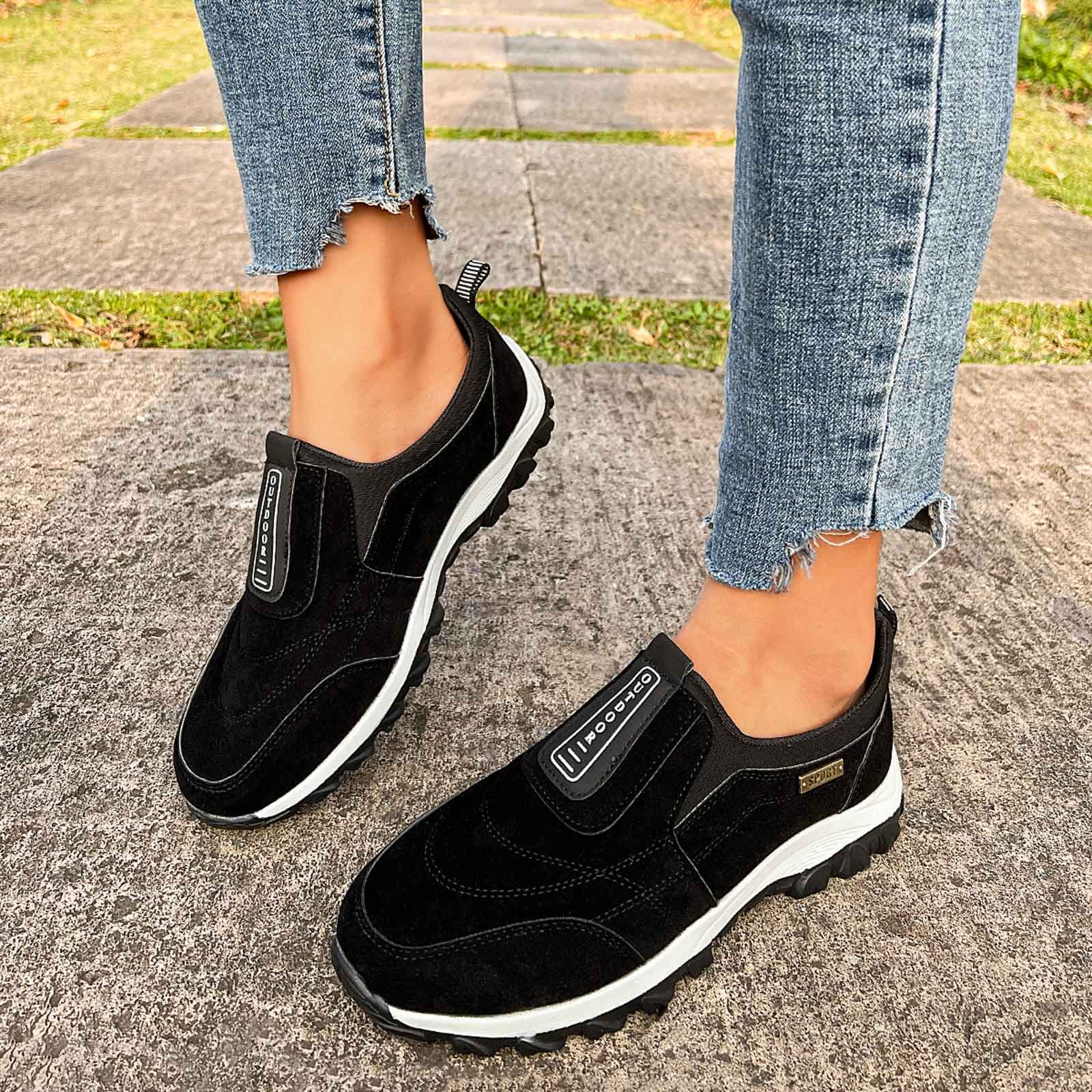 YLYL Men Women Orthopedic Sneakers Arch Support Non-Slip Outdoor Walking Hiking Shoes