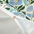 thumbnail image 4 of jejeloiu Mid-Century Floral Twin Duvet Cover For Girls,Minimal Pattern Twin Bedding,Blue Cream Green,Light Gray Reversible,2pcs,1 Duvet Cover and 1 Pillowcase, 4 of 6