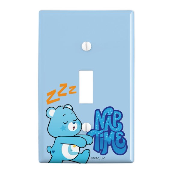Care Bears: Unlock the Magic Bedtime Bear Nap Time Plastic Wall Decor Toggle Light Switch Plate Cover