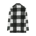thumbnail image 5 of Byworldtasic Flannel Shirts for Women Plaid Jackets Long Sleeve Shackets Womens Warm Blouses Button Down Coats, 5 of 9