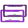 thumbnail image 2 of OxGord 1-Piece Plastic License Plate Frame with Zebra/Tiger Stripes, 2 of 3