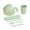 green, variant on Zmeidao Microwave Ramen Cooker Bowl, Ramen Bowl with Lid Chopsticks Fork Spoon and Cup, Wheat Straw Instant Noodle Bowl for College Dorm Room Apartment Essentials
