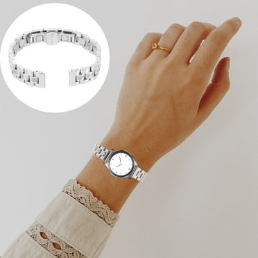 Stainless Steel Strap Classic Watch Band Silver