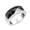 Black, variant on Men's Women's Bridge Gemstone Ring Bow-shaped Multifaceted Stone Statement Ring Wedding Band Blue Size 5