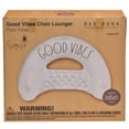 thumbnail image 4 of Rae Dunn: Good Vibes Chair Lounger -55"x36" Water & Pool Inflatable, CocoNut Float, Drifter & Relaxation Chair, Ages 8+, 4 of 9