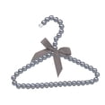 thumbnail image 1 of Clothes Hanger with Bow Non-slip ABS Children Faux Pearl Rack for Home, 1 of 8