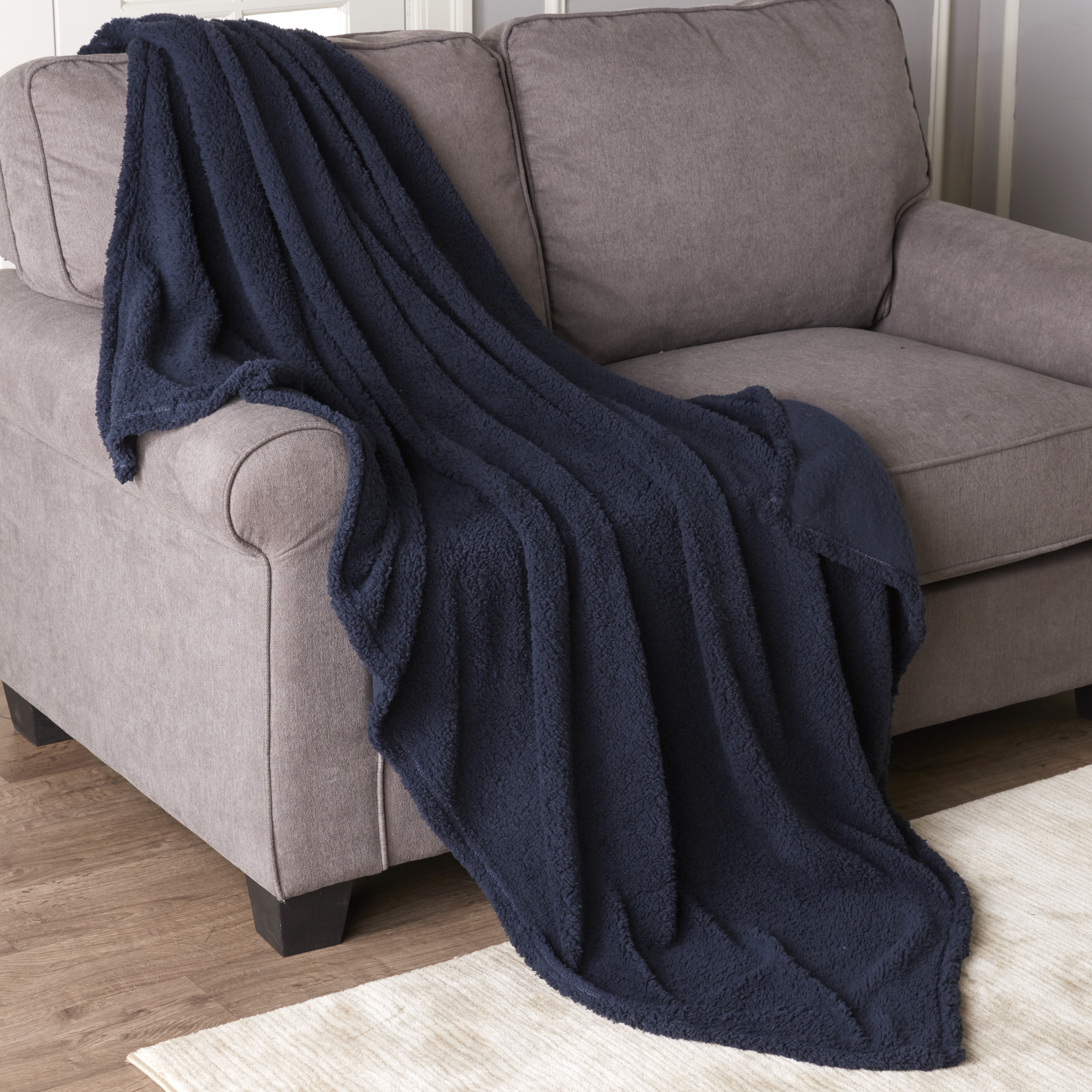 Soft Flannel Fleece Blanket Throw Sofa Couch Bed Rug Throws 110x150cm 