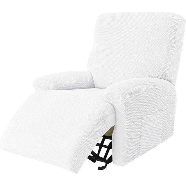 Velvet Piece Recliner Slipcover Soft Stretch Cover for Recliner Washable and Removable Furniture Protector for Home Decor Light