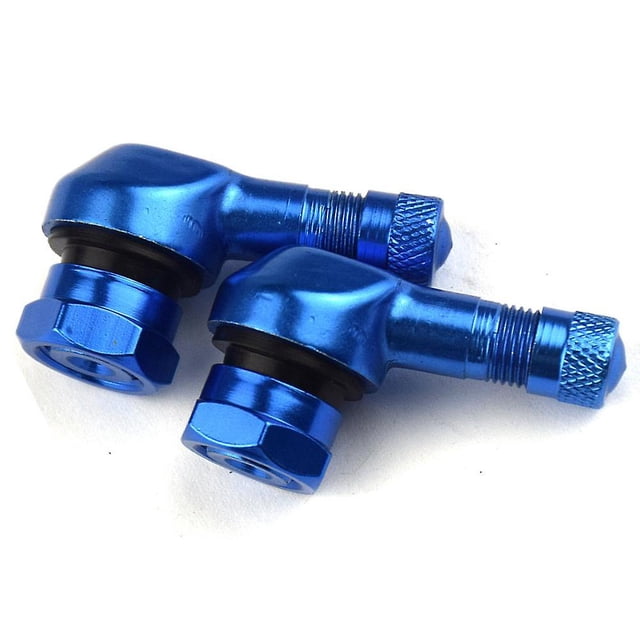 2pcs Motorcycle Tire Valve Cnc Aluminum Alloy 90 Degree Angle Ncy Leak-proof Twpo Valve Modified Parts Tire Valves For Tires