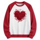 thumbnail image 4 of Sudadera sin capucha para niños, con cuello redondo, manga larga y estampado, para tallas medianas y grandes, con mangas raglán y capucha, blusa de poliéster para niños., 4 of 5