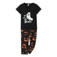 thumbnail image 4 of Halloween Pajamas for Family Glow In The Dark Pattern Letter Holiday Sleepwear, 4 of 10