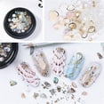 thumbnail image 1 of Lubelski 1 Box Shell Stone Nail Studs Charming Easy to Apply Irregular Nail Beauty Sequins Decoration for Girls, 1 of 7