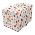 thumbnail image 1 of Tea Party Dog Crate Cover, Colorful Coffee Cups and Tea Mugs Pattern Having a Hot Drink Kitchen Utensils, Easy to Use Pet Kennel Cover Small Dogs Puppies Kittens, 7 Sizes, Multicolor, by Ambesonne, 1 of 6