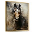 thumbnail image 2 of Designart "Equestrian Duality The White Horse I" Animals Floater Framed Wall Art Living Room, 2 of 7