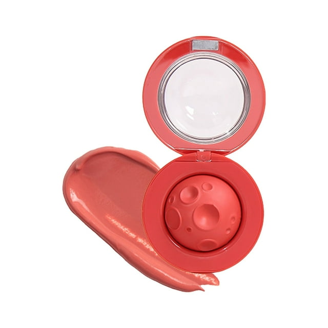 Moon Shape Velvet Water Light Lip Mud Two in One Long Lasting Moisturizing Lip and Cheek Use Makeup