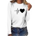 thumbnail image 2 of Hauts à Manches Longues pour Femmes Décontractés T-Shirts Imprimés Décontractés Amples à Col Rond à Manches Longues Hauts Blouse Hauts pour Femmes Décontractés, 2 of 5