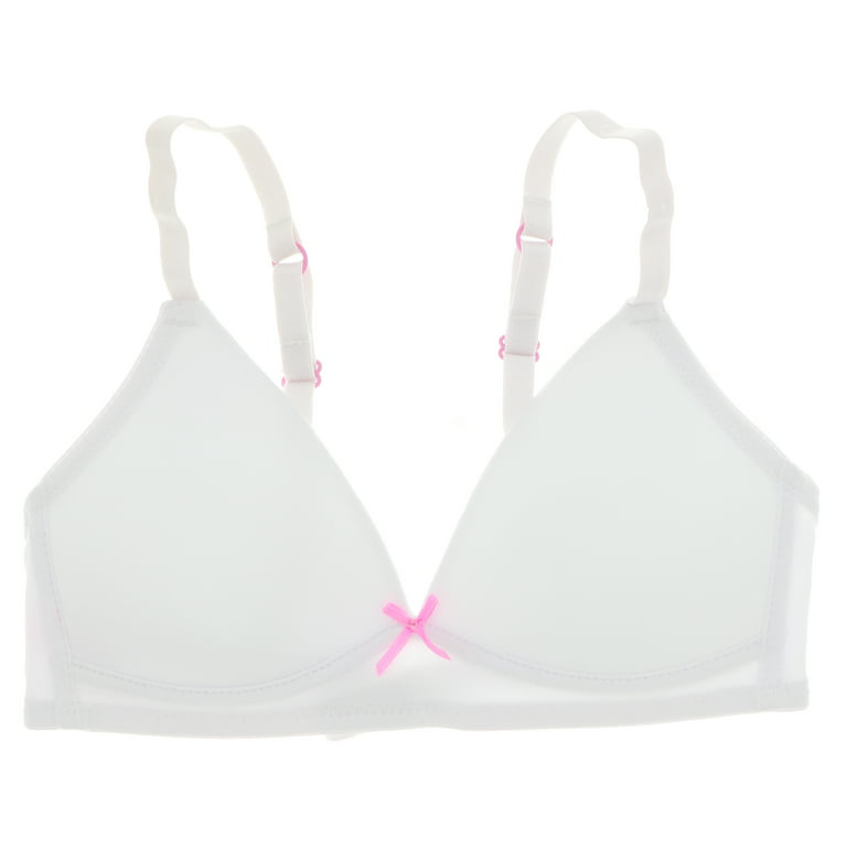 XOXO Girl's Lightly Cupped Training Bra 2 Pack - Bubblegum Pink & White -  34A