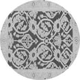thumbnail image 1 of Ahgly Company Indoor Round Abstract Gray Modern Area Rugs, 5' Round, 1 of 4