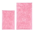 thumbnail image 1 of Set de alfombras de baño Lanyunumi, felpilla rosa, 2 piezas, 1 of 9