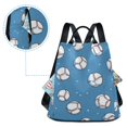thumbnail image 5 of FORMRS Women's Travel Backpack Purse Anti-Theft Hidden Pockets Casual Shoulder Bag, Baseballs Pattern, 5 of 7