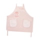 thumbnail image 1 of Delantal de cocina con pechera, resistente al agua y al aceite, con dibujos animados, sin mangas, para mujeres y hombres. Rosa rosa, 1 of 8