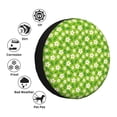 thumbnail image 4 of Yiaed Daisies Flowers Print Tire Wheel Cover, Waterproof Spare Tire Cover Fit for Jeep, Truck,Trailer, RV, SUV, Camper and Most Vehicle-14 inch, 4 of 6
