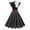 Elegant dress-Black, variant on Holiday Dresses for Women Midi 1950S Vintage Polka Dot Cocktail Swing Dress 50S Short Sleeve Audrey Prom Dress A Line Tea Party Dress