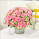 thumbnail image 4 of Nvzi 3 flores artificiales de peonía, flores falsas, flores artificiales para decoración de bodas, 4 of 5